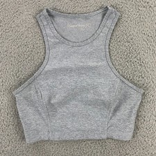 Outdoor Voices Sports Bra Women XS Yoga Running Gym Workout Activewear Gray