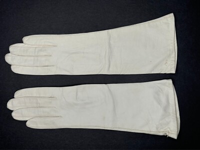 white leather dress gloves CLASSIC WHITE LEATHER GLOVES SOFT GENUINE REAL LEATHER DRESS GLOVES