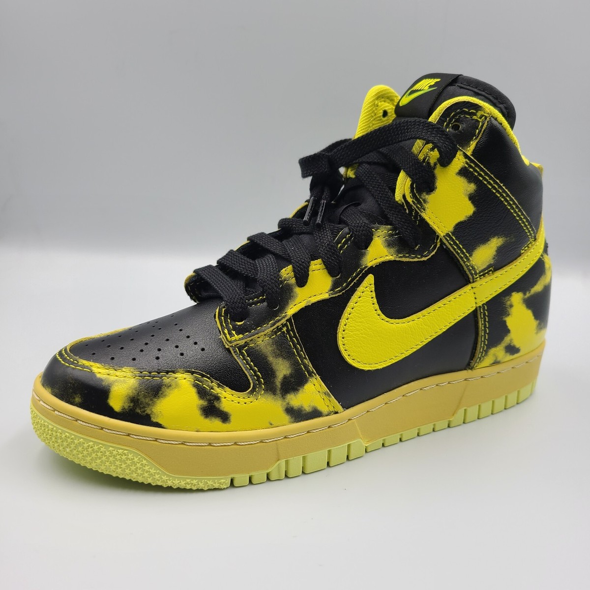 nike dunk high 1985 black acid wash mens