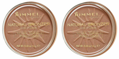 Rimmel London Natural Bronzer Powder 021 Sun Light 2 Pack New