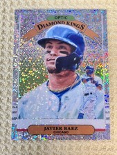 2019 Panini Donruss Optic Diamond Kings White Sparkles Prizm Javier Baez SSP
