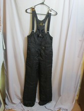 Edelweiss Ski Suit Black Bib Overall Sz Small Waist 28