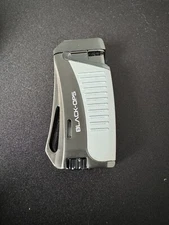 Black Ops Delta Single Jet Torch Cigar Lighter - Gunmetal and Gray - New