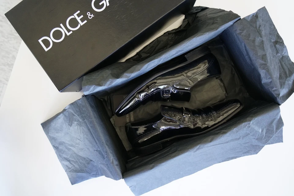 DOLCE & GABBANA Shoes Patent Leather Dress Loafers - Image 2 of 4