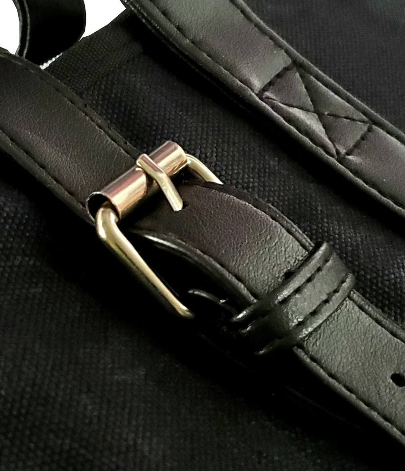 Ergo Chef 10 Pocket Chef Knife Roll Bag Heavy Duty Waxed Canvas Black - Image 4 of 4