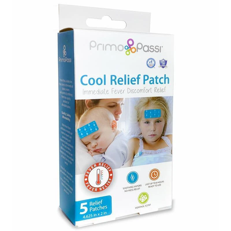 Primo Passi Fever Patch for Kids Baby Instant Cooling Relief Gel