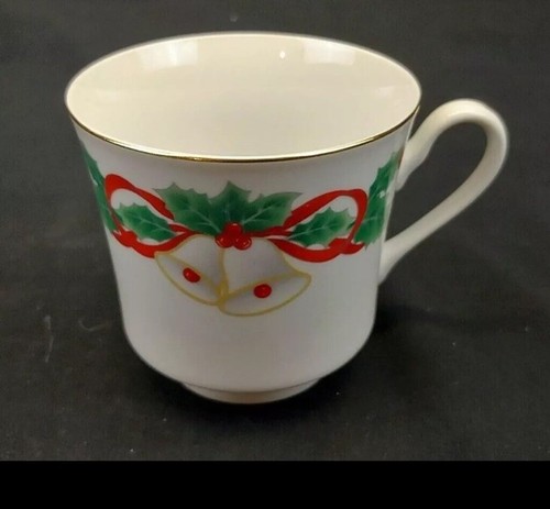 Sango Noel 1990 China 5 Piece Place Setting Christmas Bells Holly Berries Ribbon - Picture 7 of 7