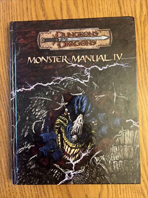 Dungeons and Dragons 3.5E Core Rules Supplement Monster Manual IV
