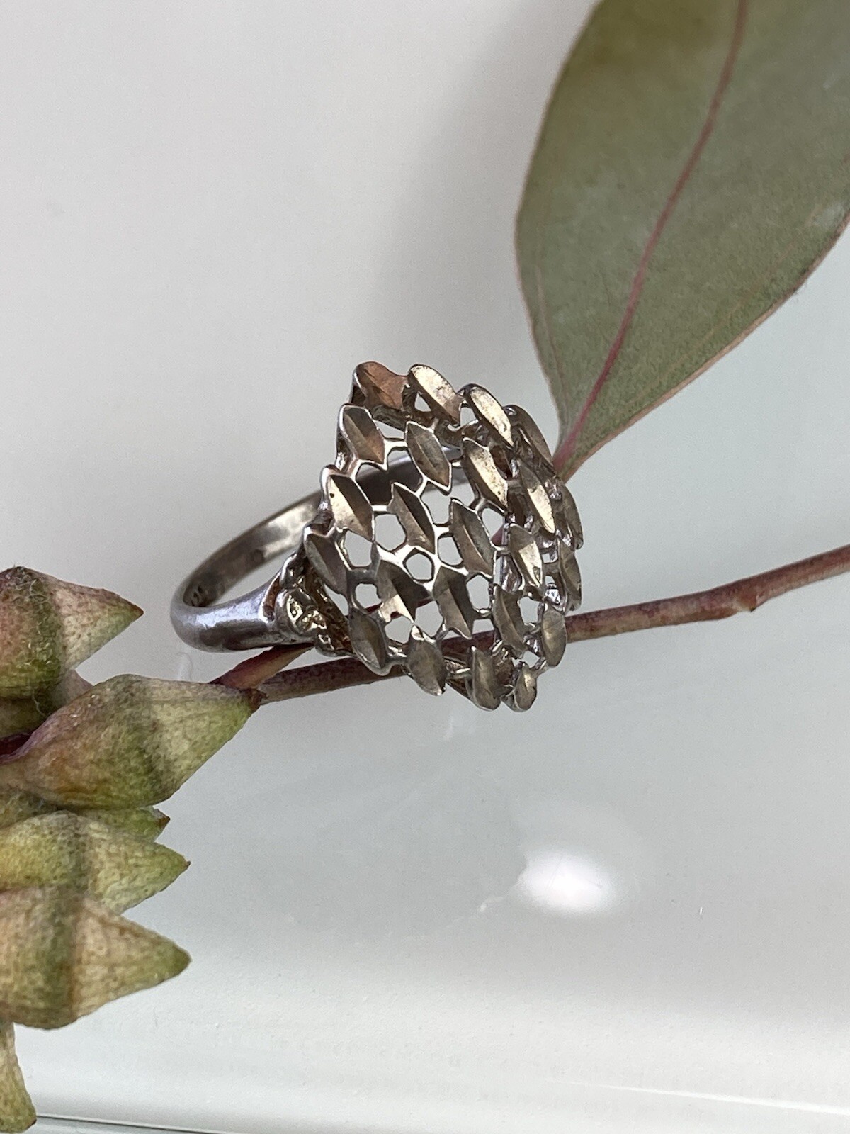 Sterling 925 Solid Silver Microplane Ring 6 Size … - image 1