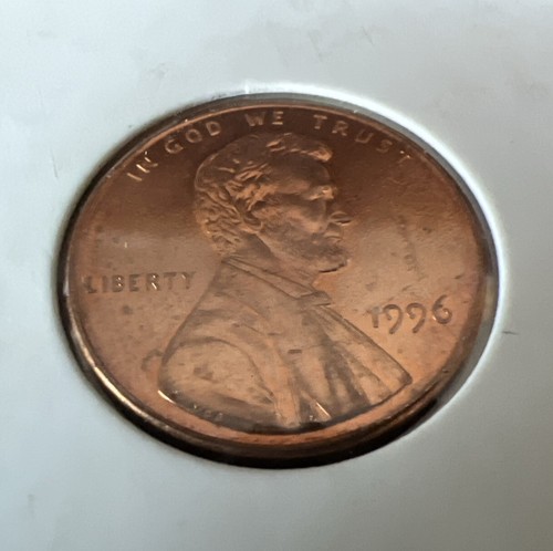 1996-P Lincoln Memorial Cent - ROTER EDELSTEIN BU UNZIRKULIERT - Kostenloser Versand - Bild 2 von 4