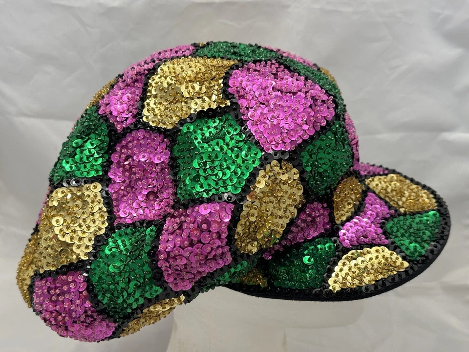 Шляпа ручной работы с блестками Mardi Gras - Изображение 4 из 4