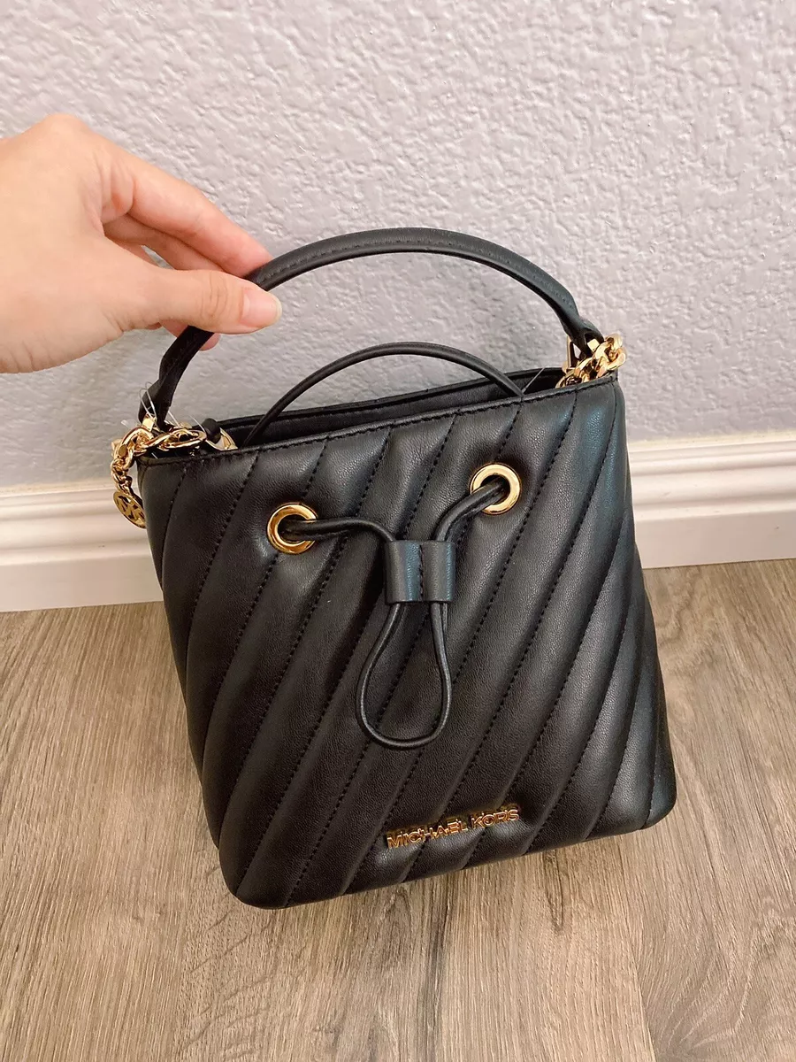 Michael kors black quilted crossbody bag deals
