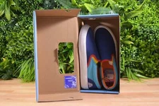 Aldi 2023 Branded Gear Navy Blue Slip-On Canvas Shoes Unisex Size 9 New 