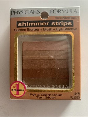 Physicians Formula Shimmer Strips Bronzer, Blush & Eye Shadow 2745 Peachy Glow