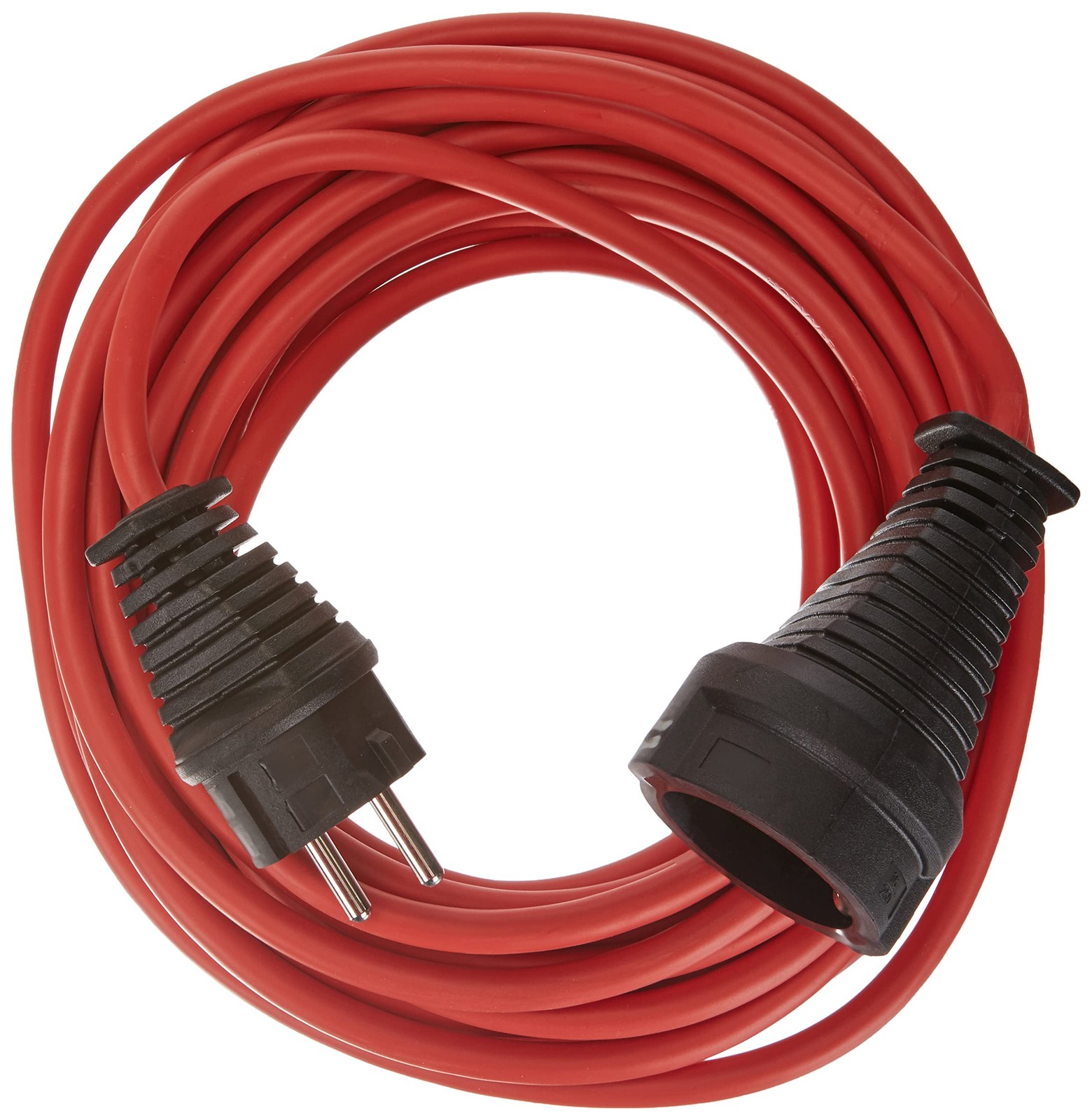 Cordon prolongateur plastique rouge 10m rallonge électrique câble domestique