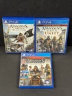 Assassin's Creed Black Flag IV Unity & Syndicate Lot of 3 PlayStation 4 PS4