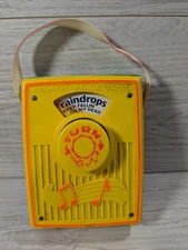 Fisher Price Vintage 1972 Pocket Radio MusicBox Raindrops Keep Fallin On My Head
