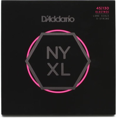 D'Addario NYXL45130 Regular Light 5-string Long Scale Nickel Wound Bass Strings
