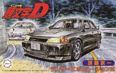 1/24 Initial D Series No.9 Lancer Evolution III Kyoichi Sudo Plastic Model