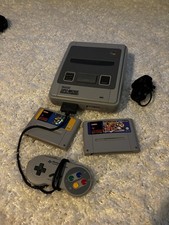 Super Nintendo SNES Console + Street Fighter II and Super Mario World