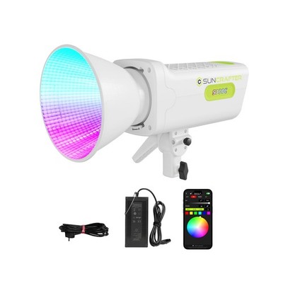 300C 300W RGB+ACL LED Video Light, Ultra-Wide CCT 1,400K-20,000K, 30,900lux@1...
