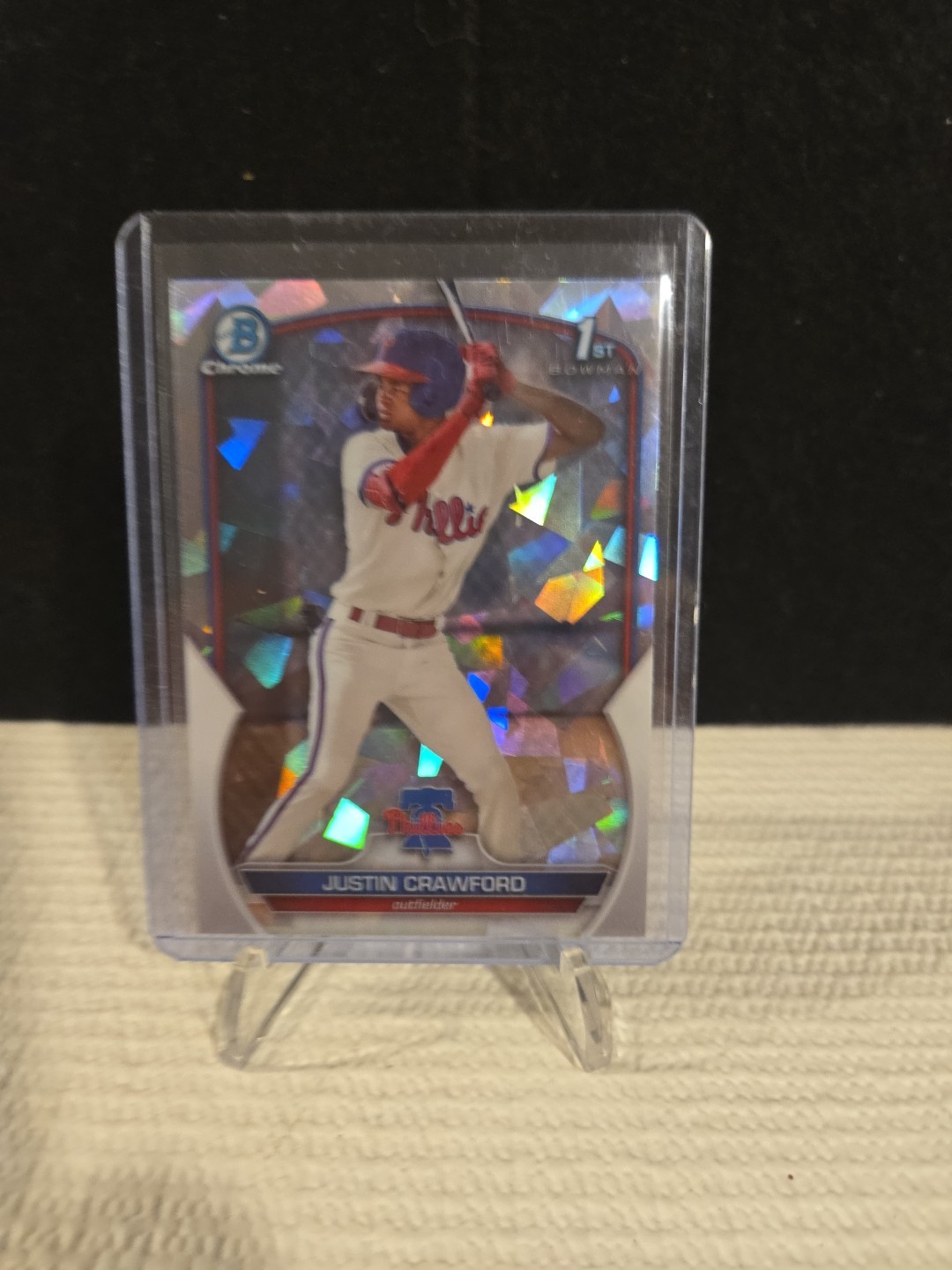 2023 Bowman - Chrome Prospects Justin Crawford #BCP-3 Atomic Refractor (RC)