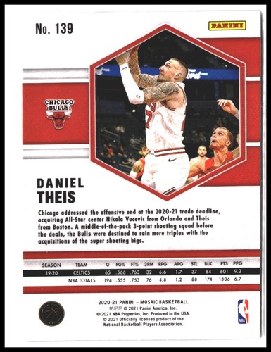 2020-21 Panini Mosaic #139 Daniel Theis - Bild 2 von 2