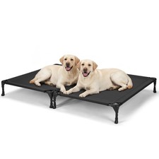 2 Pack Cooling Elevated Dog Bed, Outdoor Raised Dog Bed for Two Dogs