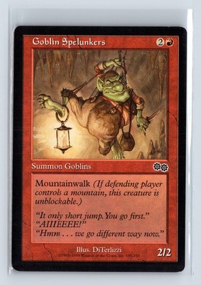 (2x) GOBLIN SPELUNKERS   MTG Magic the Gathering Card   Urza's Saga   Common