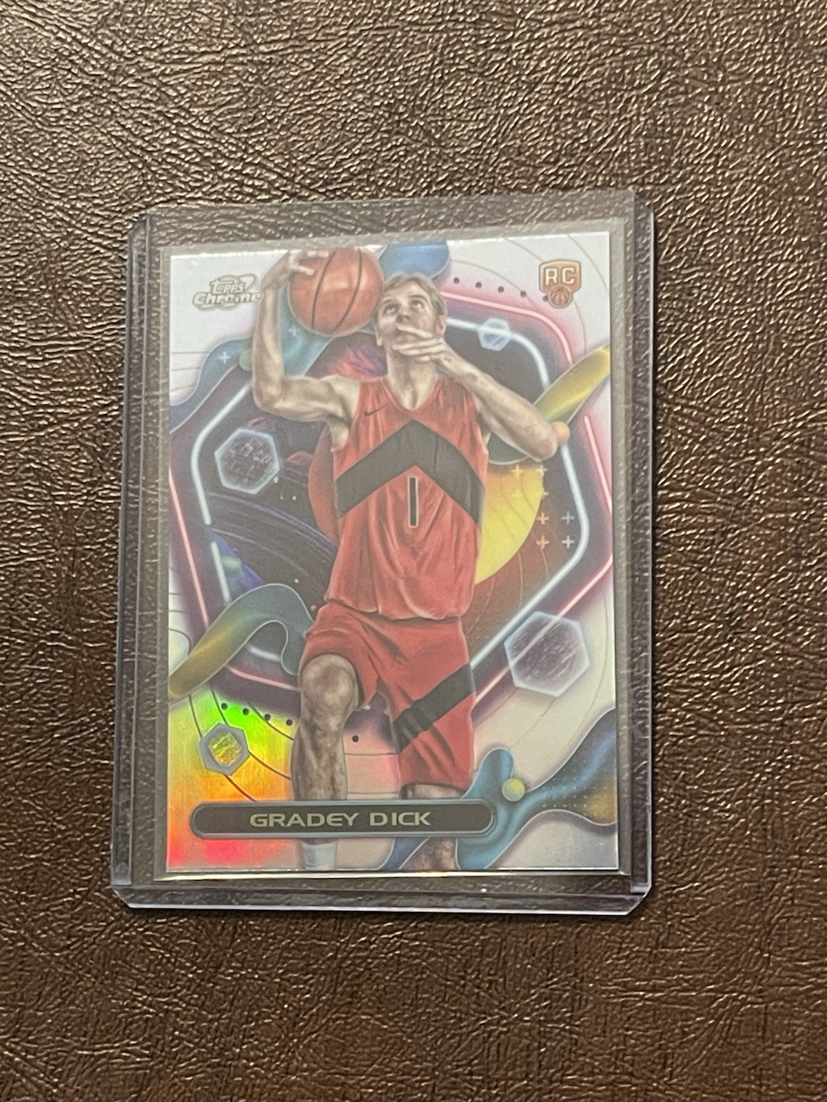 2023-24 Topps Cosmic Chrome Gradey Dick Refractor RC SP Toronto Raptors #162