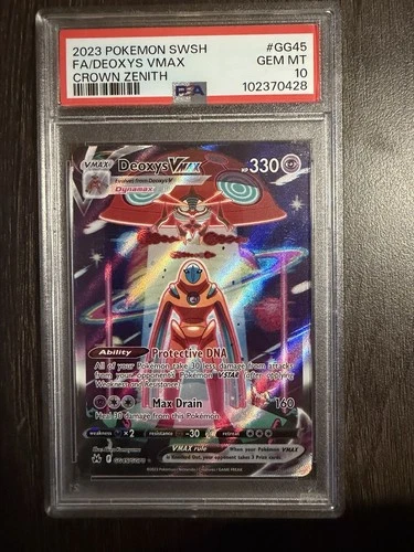 Deoxys VMAX GG45/GG70 - Crown Zenith: Galarian Gallery - PSA 10