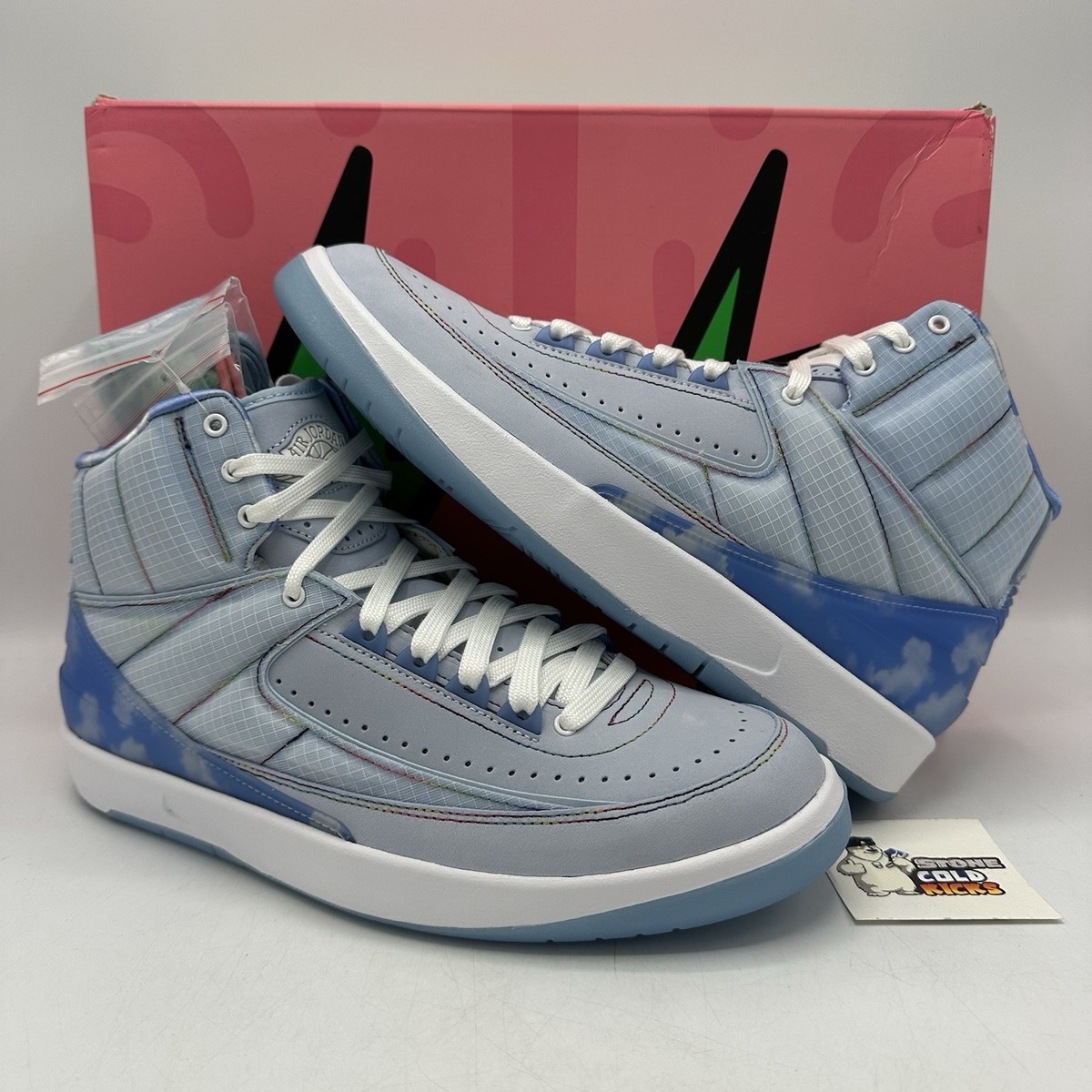 Nike Air Jordan 2 Retro x J. Balvin Blue 2022 Size 9.5 - DQ7691