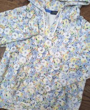 Polo Ralph Lauren Women's Sz S Allover Floral Hoodie Sweatshirt Pony Ditsy