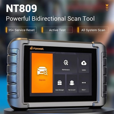 Foxwell NT809 Car Diagnostic Scan Tool OBD2 Scanner Tablet Active Test 35 Reset