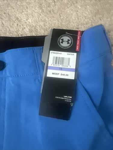 UNDER ARMOUR Jungen Größe 18 Golfshorts wasserblau HeatGear - Bild 2 von 8