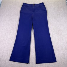 Vintage 90's Lauren Ralph Lauren Navy Nautical Chino's Size 8 Wide Leg