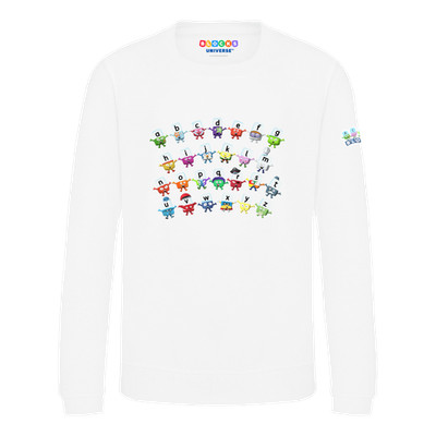 Offiziell lizenzierter Alphablocks A bis Z Kinder Pullover
