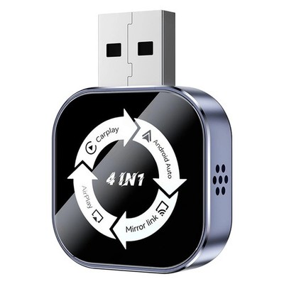 Carplay Adapter 4in1 AI Box Airplay/ Link/ für Android Auto/Carplay USB-Do7082