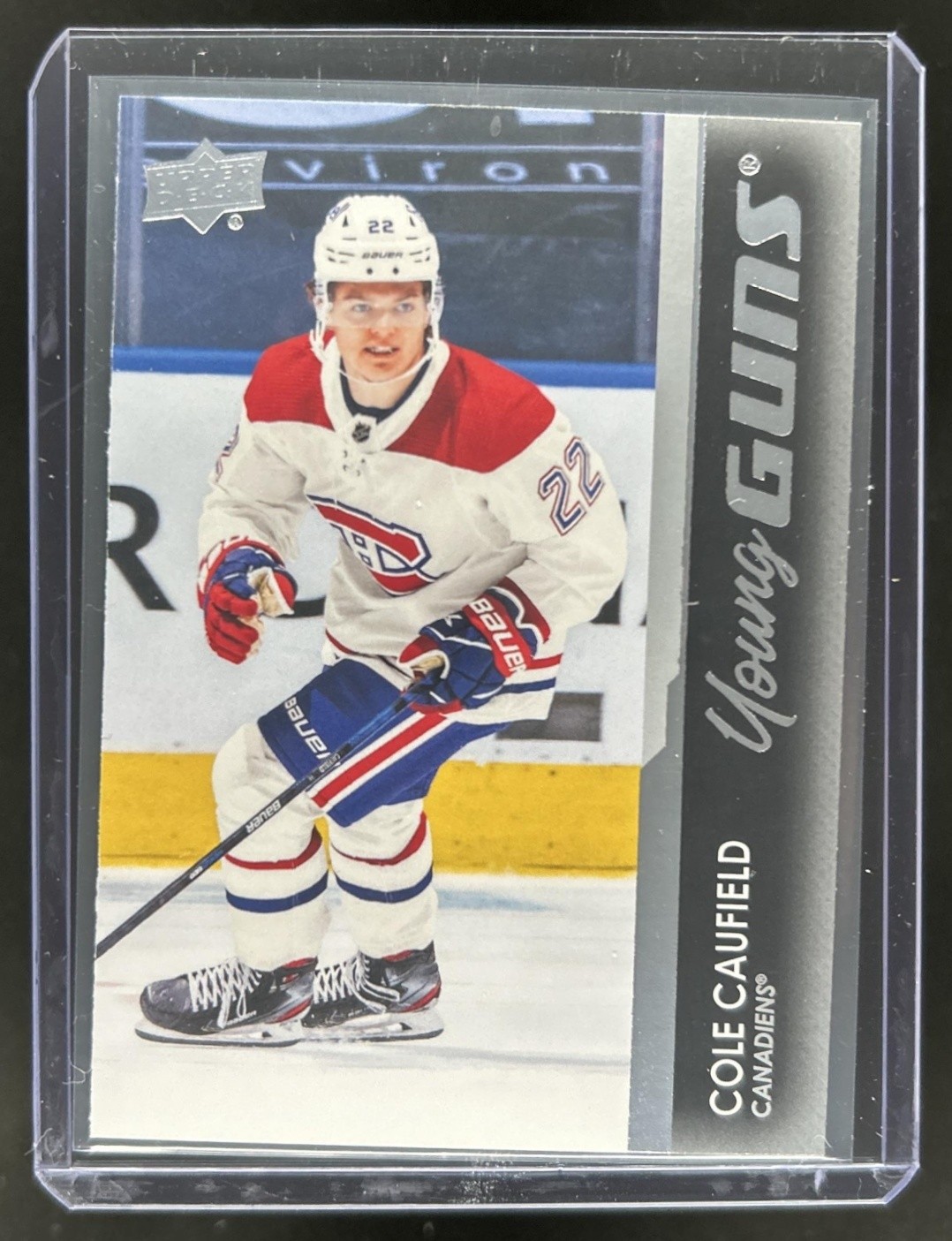 2021-22 Upper Deck Cole Caufield Rookie Young Guns RC #201 Canadiens