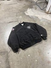 Raiders Starter NFL Satin Bomber Jacket Vintage 90s, Size XL