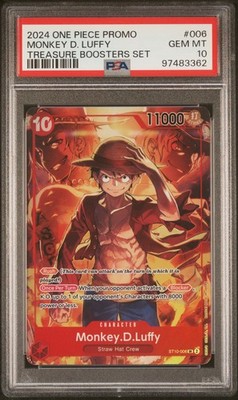 2024 ONE PIECE PROMOS TREASURE BOOSTERS SET #006 MONKEY D. LUFFY