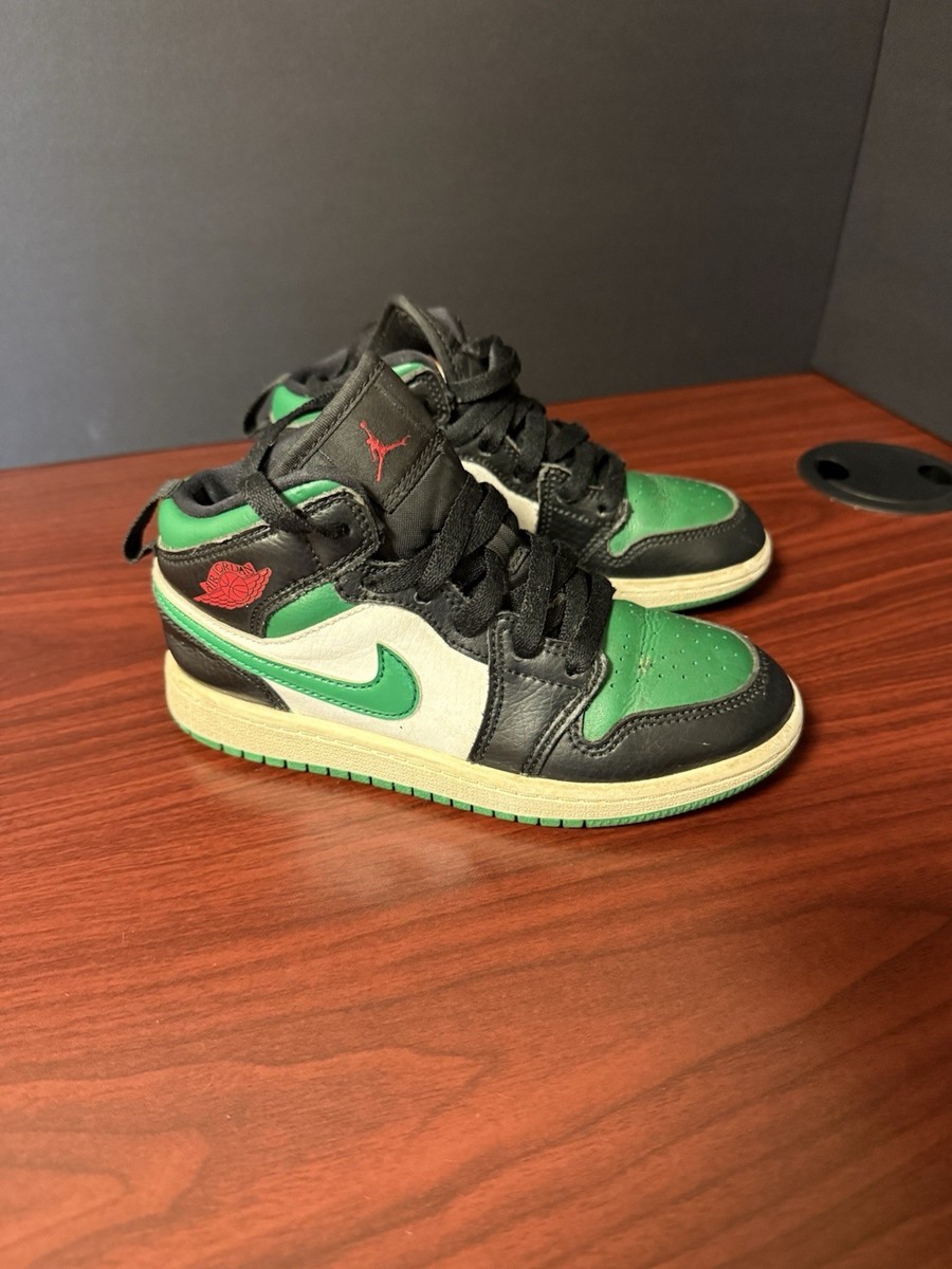 Nike Air Jordan 1 Size 13C Mid Black Pine Green 2019 640734-067, Jordan 13C | eBay