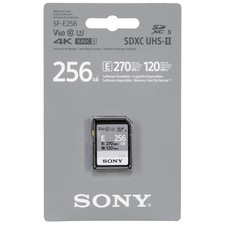 Sony SF-E Series SF-E256 Flash Memory Card - UHS-II U3 Class10 SDXC SFE256