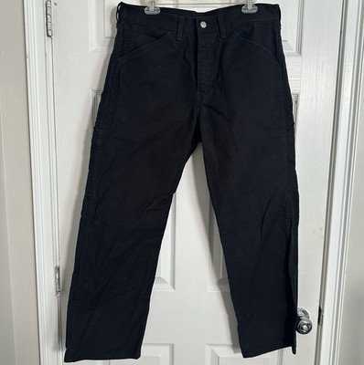 Levi Strauss & Co. Black Cotton Twill Workwear Fit Pants Men s 34 MPN A0043-24