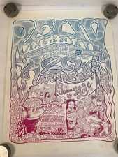 Affiche de concert magazine Relix vintage 1987 par Guy Juke "L'été de l'amour".