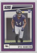 2022 Score Rookies Purple Kyle Hamilton #364 11gl