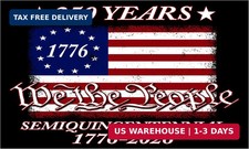 250th Anniversary USA Flag Sticker Bumper Car Decal Patriotic American United St