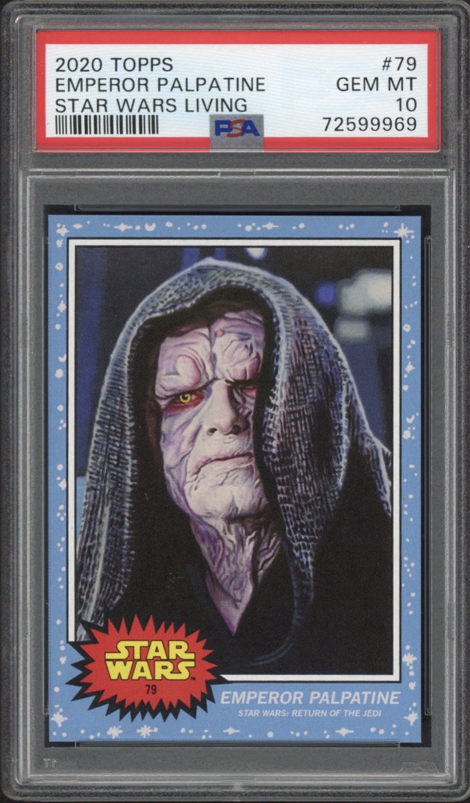 2020 Topps Star Wars Living Emperor Palpatine #79 PSA 10 GEM MT