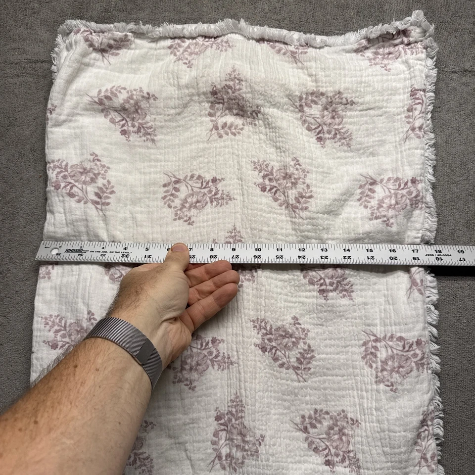 Juego de 2 fundas de almohada florales Shabby Chic estampado rosa con volantes Cottagecore Foto 3 de 4