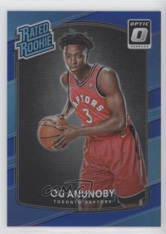 2017 Panini Donruss Optic Rated Blue Prizm 44/49 OG Anunoby #178 Rookie RC 1yj